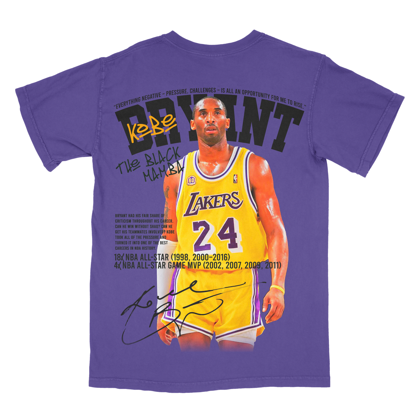 Kobe The Legend (Front & Back Print)