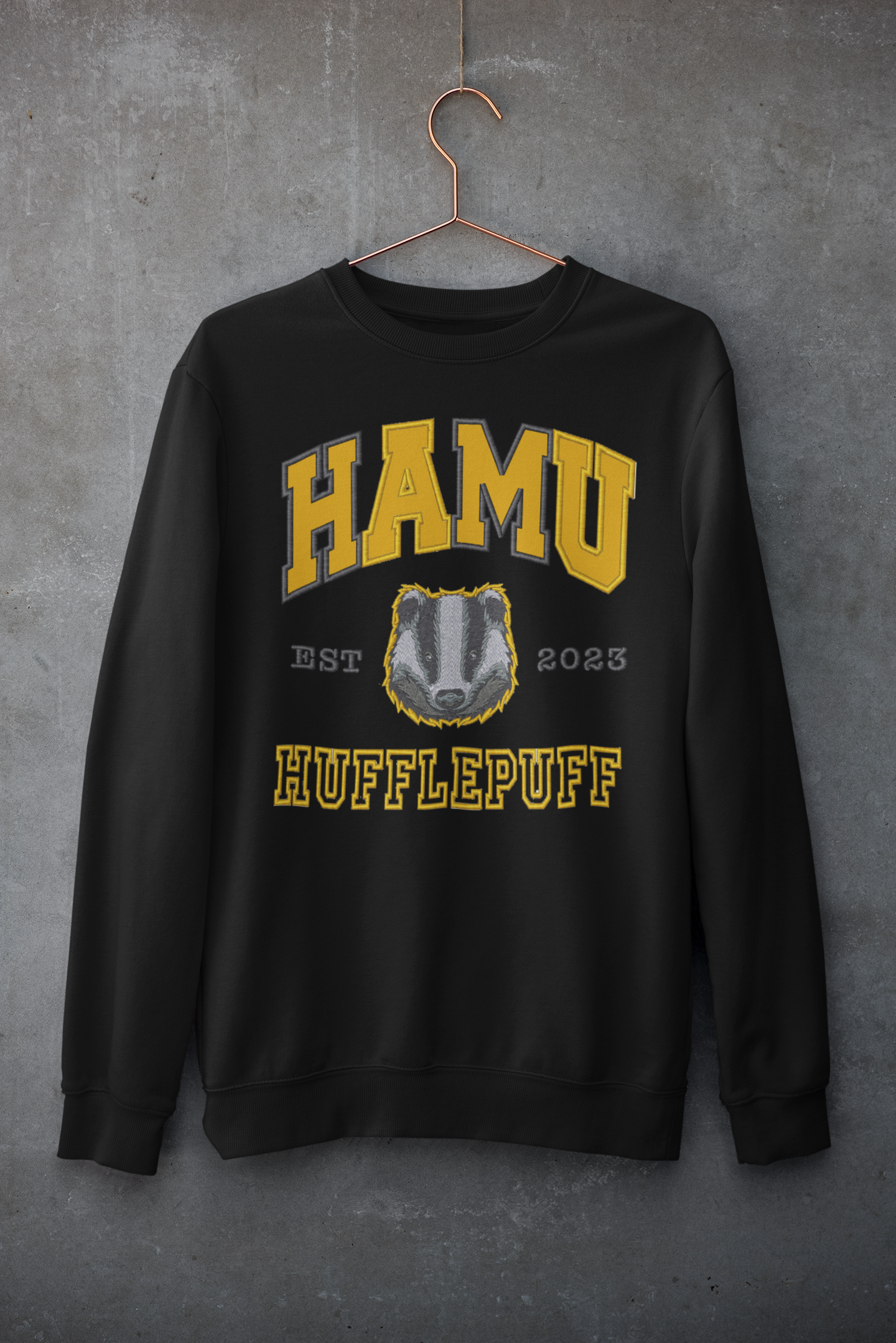 HufflePuff Campus Crewneck (embroidered)